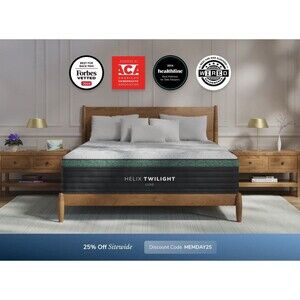 Helix Twilight LUXE QUEEN Mattress | Sanitized & Recompacted | Free Delivery